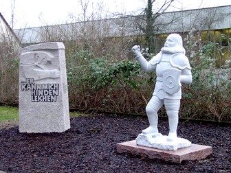 Monument Götz of the Iron Hand in Schöntal-Berlichingen.