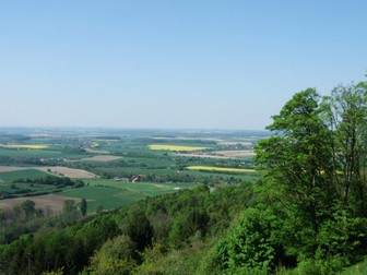 green forests and fields of Hohenlohe 