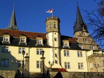 main entrance of the Castle of Öhringen 