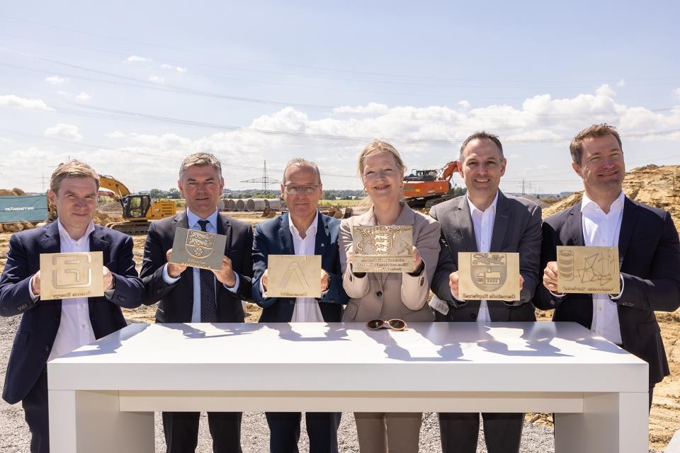 Baustart Netzbooster Kupferzell