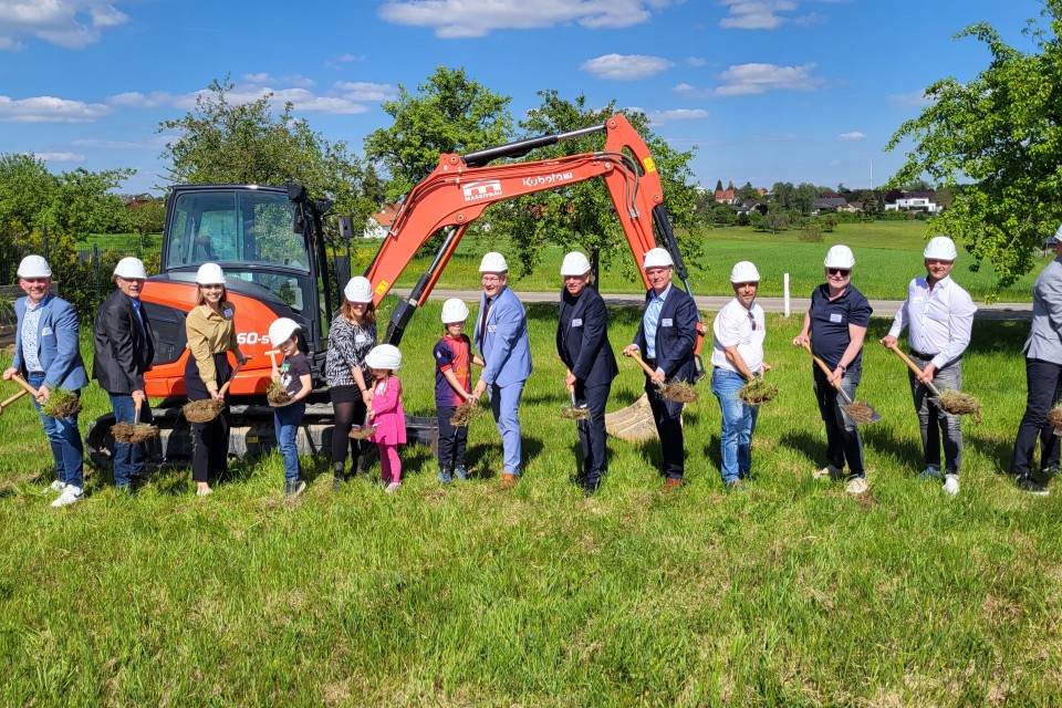 Spatenstichdes Albert-Schweitzer-Kinderdorfs in Waldenburg
