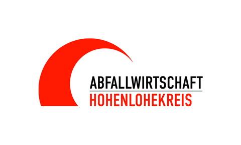 Logo der Abfallwirtschaft des Hohenlohekreises in schwarzer Schrift Logo der Abfallwirtschaft des Hohenlohekreises in schwarzer Schrift