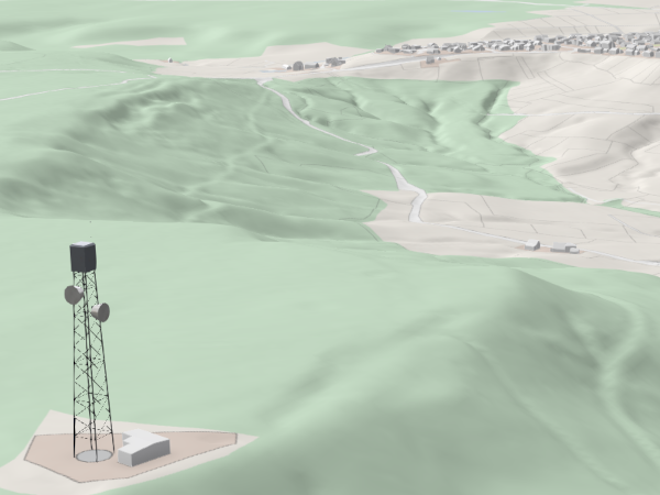 Kartenansicht mit 3D Gebäuden