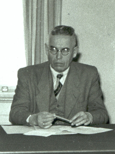 Fotografie in schwarz-weiß: Otto Ehrler, ehemaliger Landrat