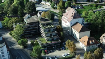 Landratsamt Hohenlohekreis in Künzelsau von oben