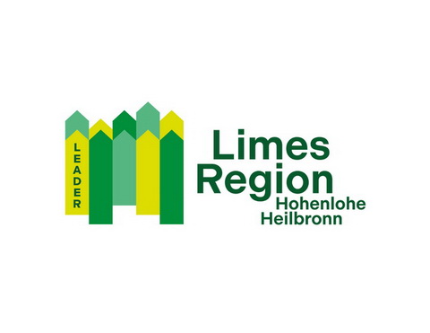 Logo der Limes Region Hohenlohe Heilbronn. Text in Dunkelgrüner Schrift 